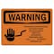 Signmission Safety Sign, OSHA WARNING, 5" Height, 7" Width, Hazardous Voltage Inside, Landscape OS-WS-D-57-L-12633 - alternate 1